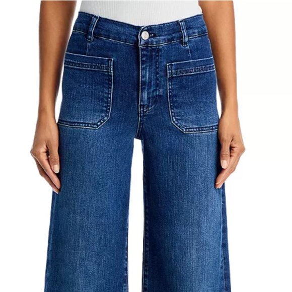 Frame Le Slim Palazzo High Rise Jeans 27 Thunderstorm - Picture 3 of 12